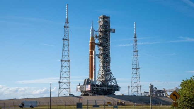 NASA Artemis II launch system and Orion