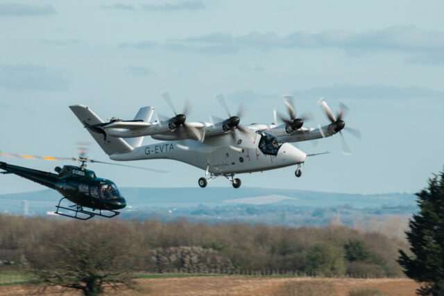 Vertical aerospace half a transition flight for VX4 eVTOL